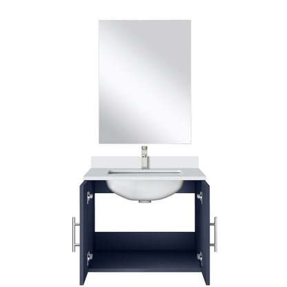 Geneva 24 in W x  in D Navy Blue Single Bath Vanity