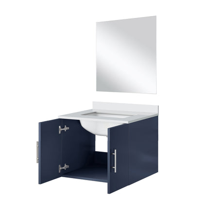 Geneva 24 in W x  in D Navy Blue Single Bath Vanity