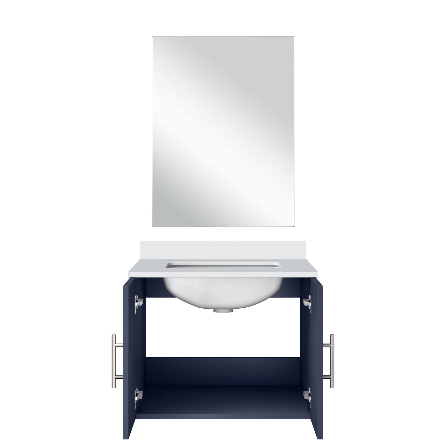 Geneva 24 in W x  in D Navy Blue Single Bath Vanity