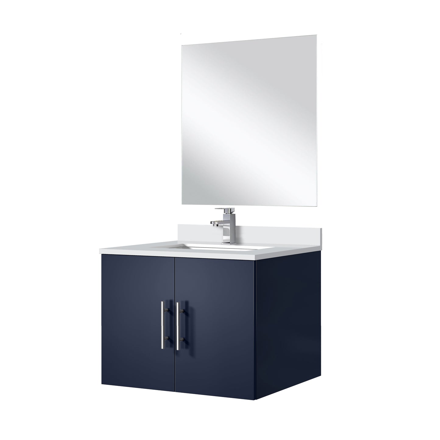 Geneva 24 in W x  in D Navy Blue Single Bath Vanity