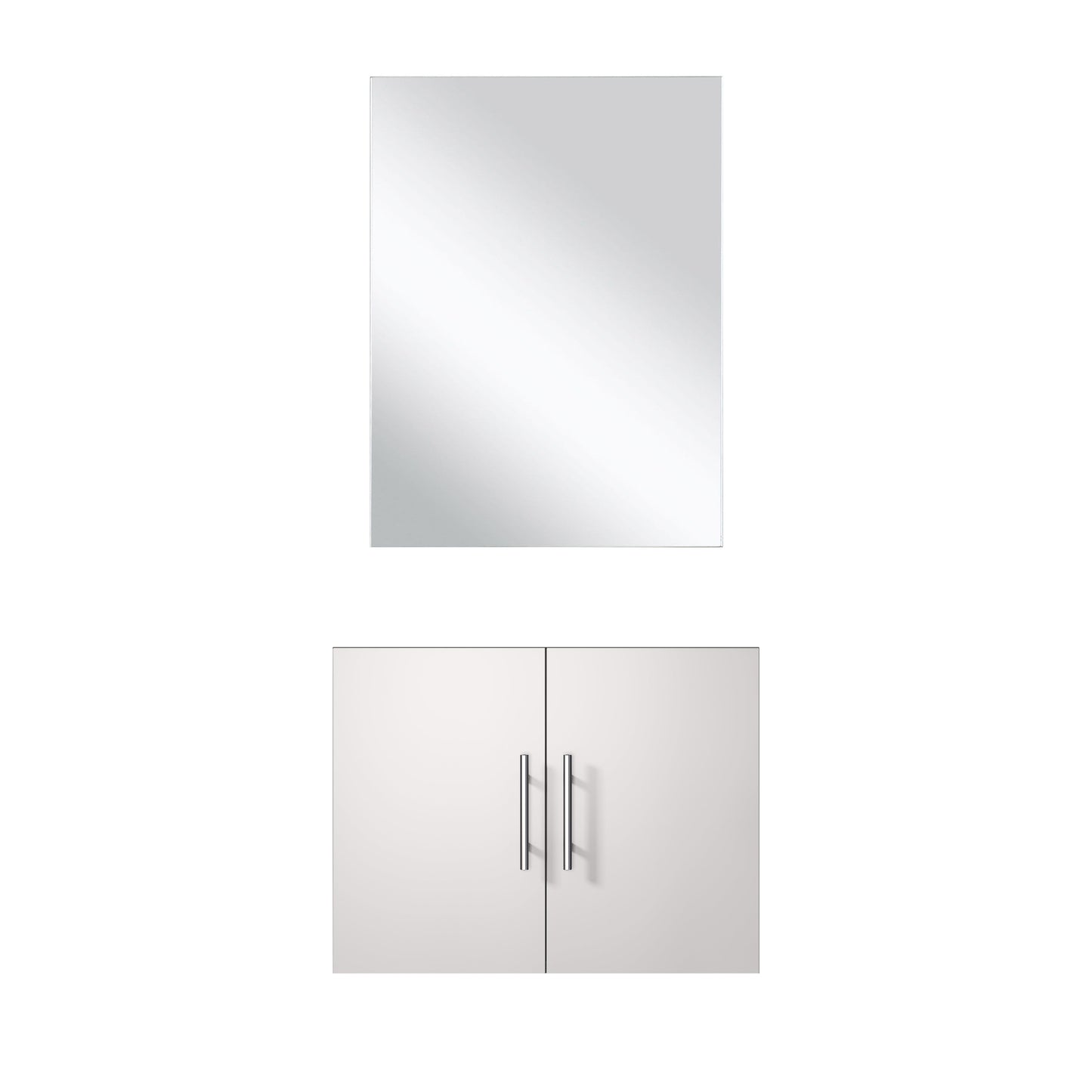 Geneva 24 in W x 22 in D Glossy White Single Bath Vanity and 18 in Mirror