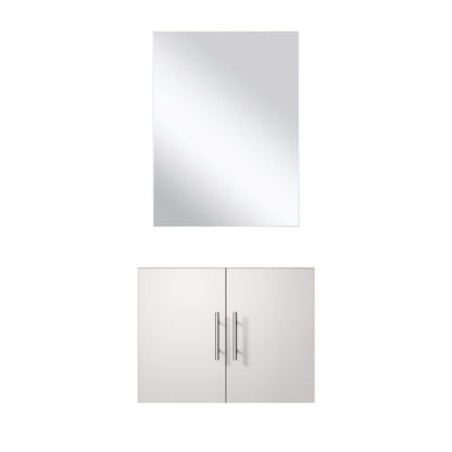 Geneva 24 in W x 22 in D Glossy White Single Bath Vanity and 18 in Mirror