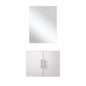 Geneva 24 in W x 22 in D Glossy White Single Bath Vanity and 18 in Mirror