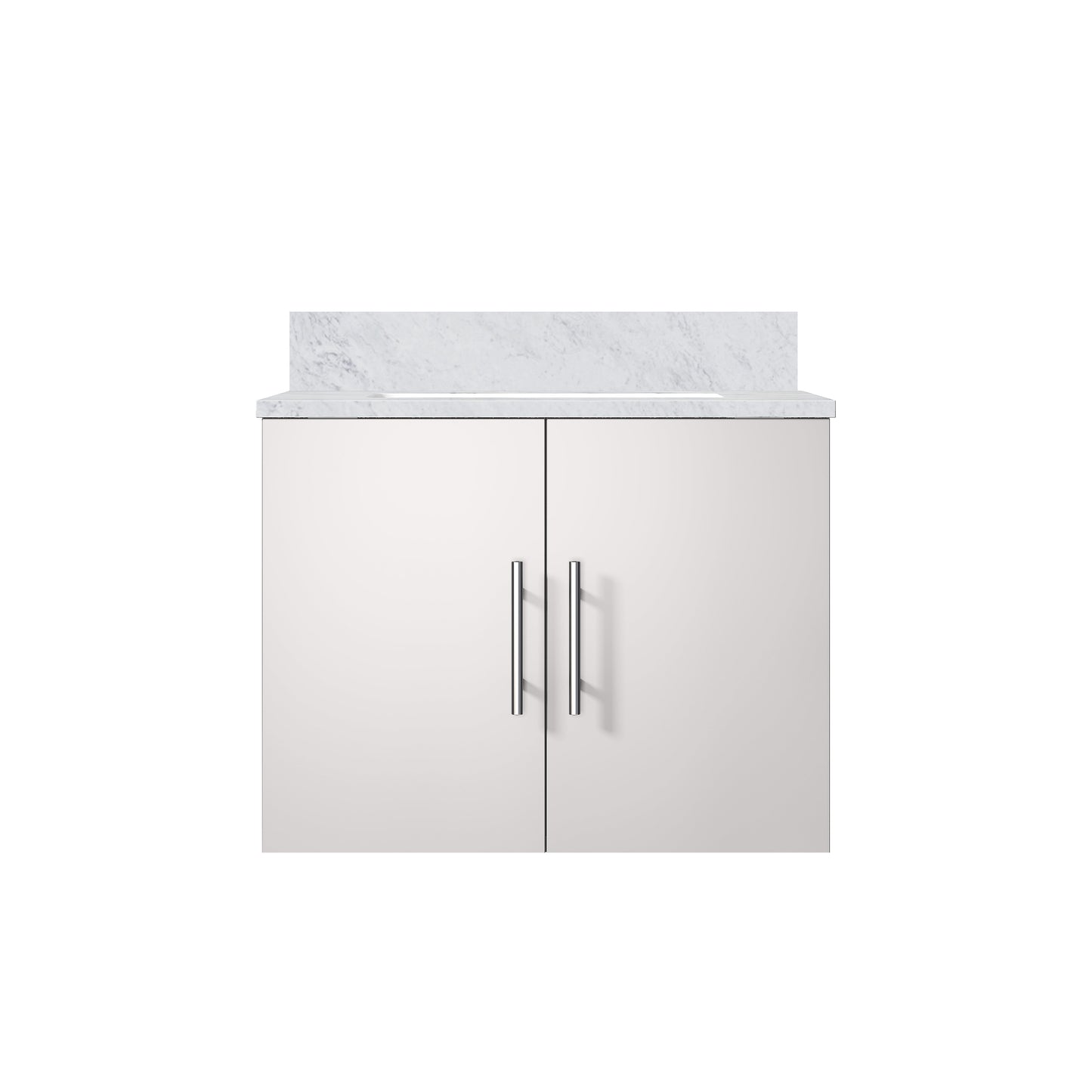 Geneva 24 in. W x 22 in. D Glossy White Bath Vanity
