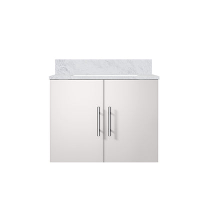 Geneva 24 in. W x 22 in. D Glossy White Bath Vanity