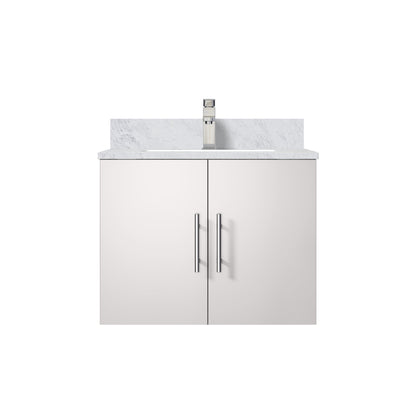 Geneva 24 in. W x 22 in. D Glossy White Bath Vanity