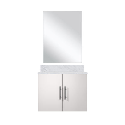 Geneva 24 in W x  in D Glossy White Single Bath Vanity