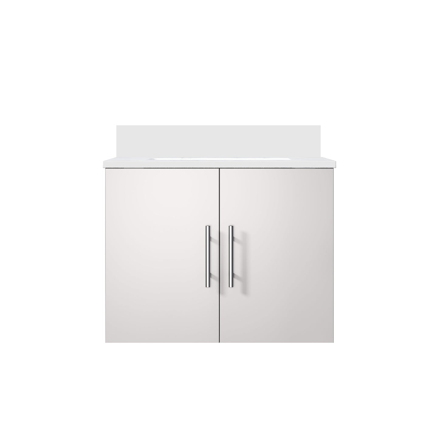 Geneva 24 in. W x 22 in. D Glossy White Bath Vanity