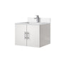 Geneva 24 in. W x 22 in. D Glossy White Bath Vanity