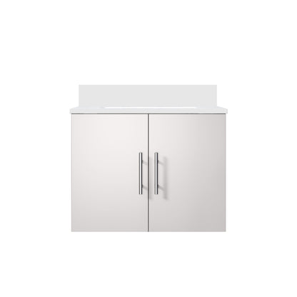 Geneva 24 in. W x 22 in. D Glossy White Bath Vanity