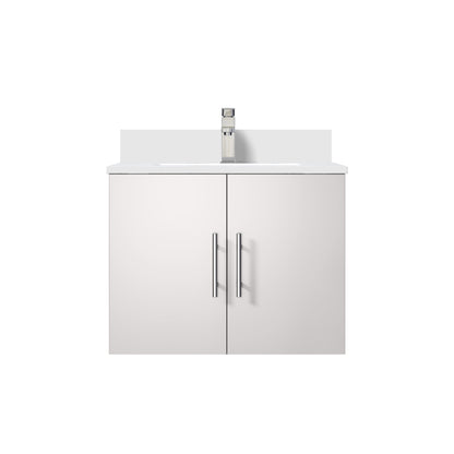 Geneva 24 in. W x 22 in. D Glossy White Bath Vanity