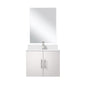 Geneva 24 in W x  in D Glossy White Single Bath Vanity