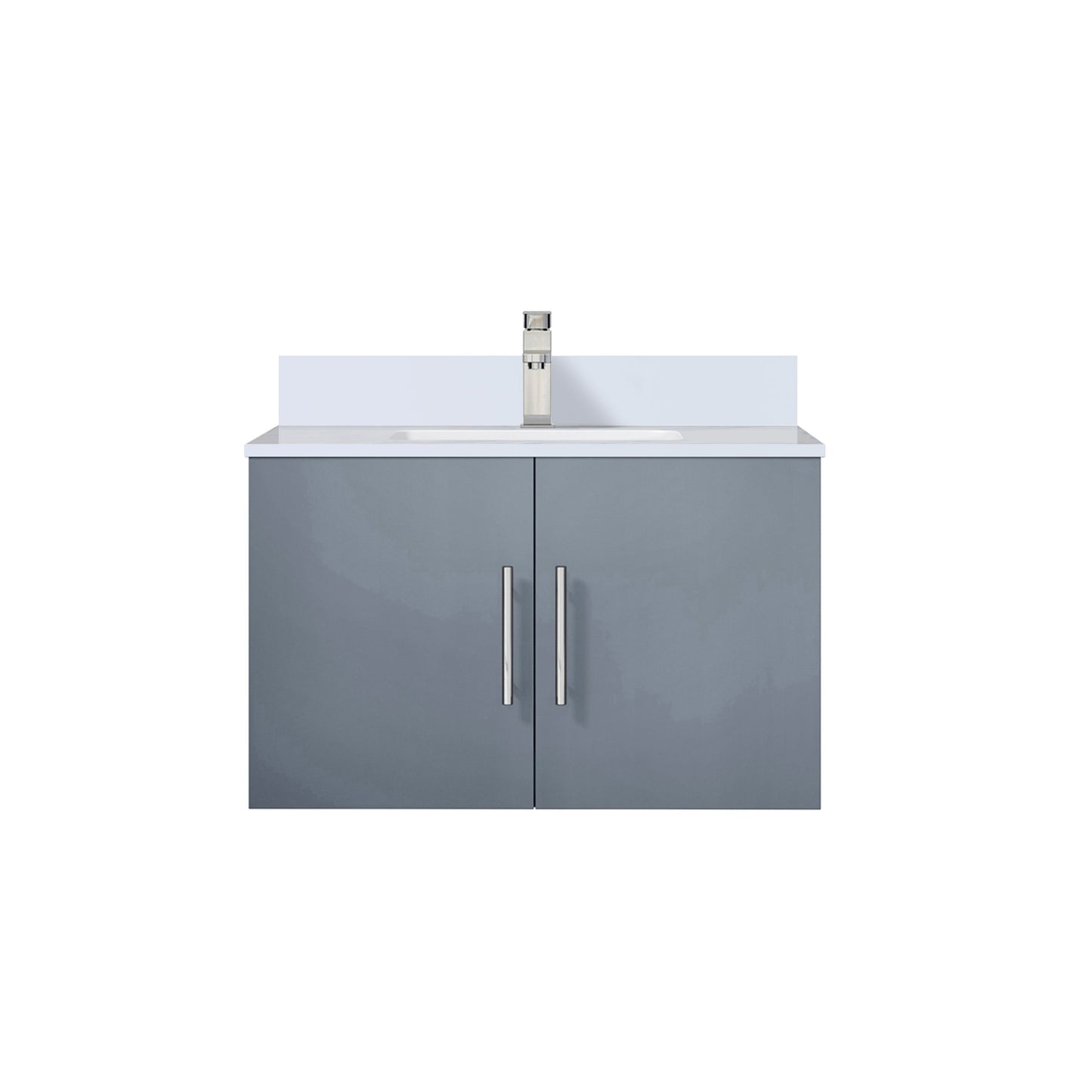 Geneva 30 in. W x 22 in. D Dark Grey Bath Vanity