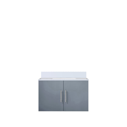 Geneva 30 in. W x 22 in. D Dark Grey Bath Vanity