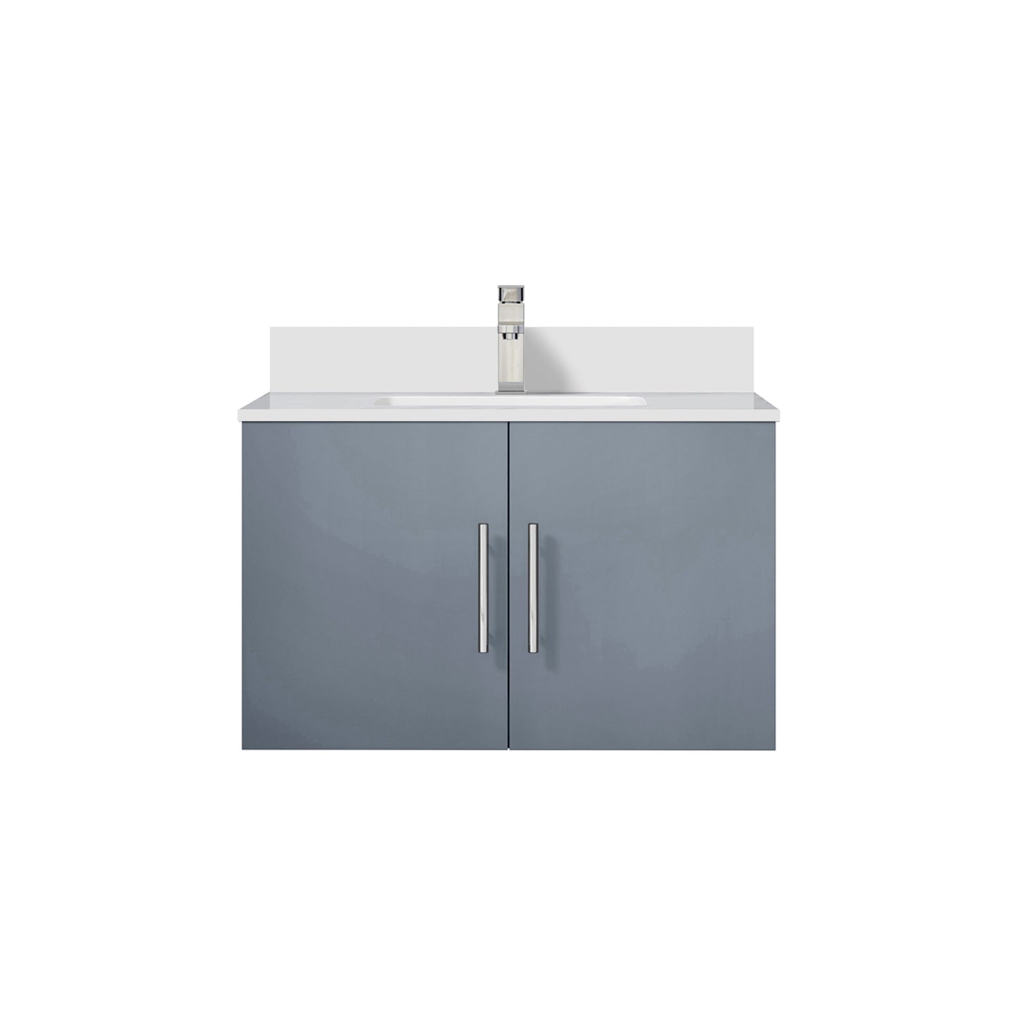 Geneva 30 in. W x 22 in. D Dark Grey Bath Vanity