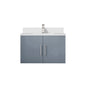 Geneva 30 in. W x 22 in. D Dark Grey Bath Vanity