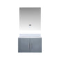 Geneva 30 in. W x 22 in. D Dark Grey Bath Vanity