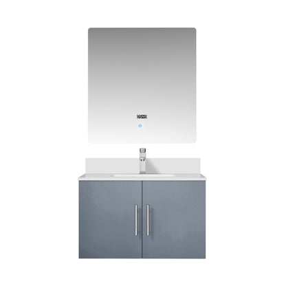 Geneva 30 in. W x 22 in. D Dark Grey Bath Vanity