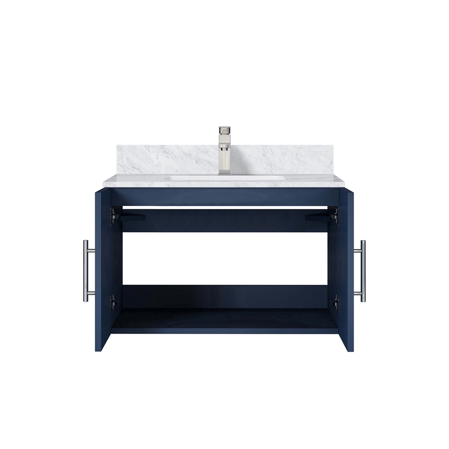 Geneva 30 in. W x 22 in. D Navy Blue Bath Vanity