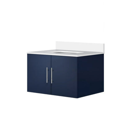 Geneva 30 in. W x 22 in. D Navy Blue Bath Vanity