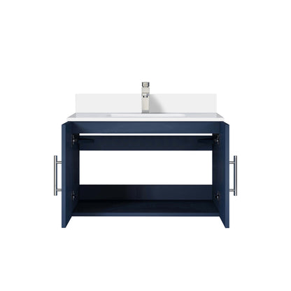 Geneva 30 in. W x 22 in. D Navy Blue Bath Vanity