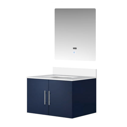 Geneva 30 in. W x 22 in. D Navy Blue Bath Vanity