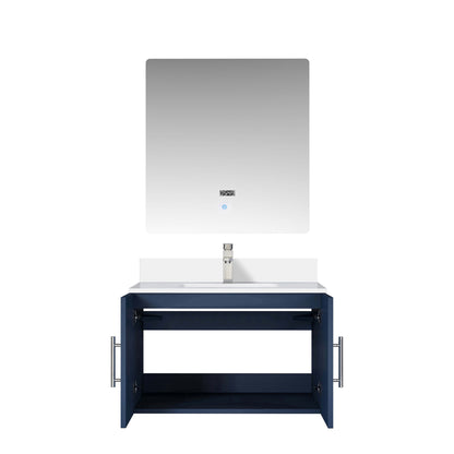 Geneva 30 in. W x 22 in. D Navy Blue Bath Vanity