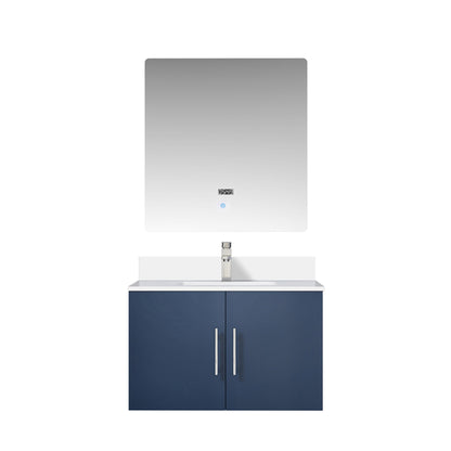 Geneva 30 in. W x 22 in. D Navy Blue Bath Vanity