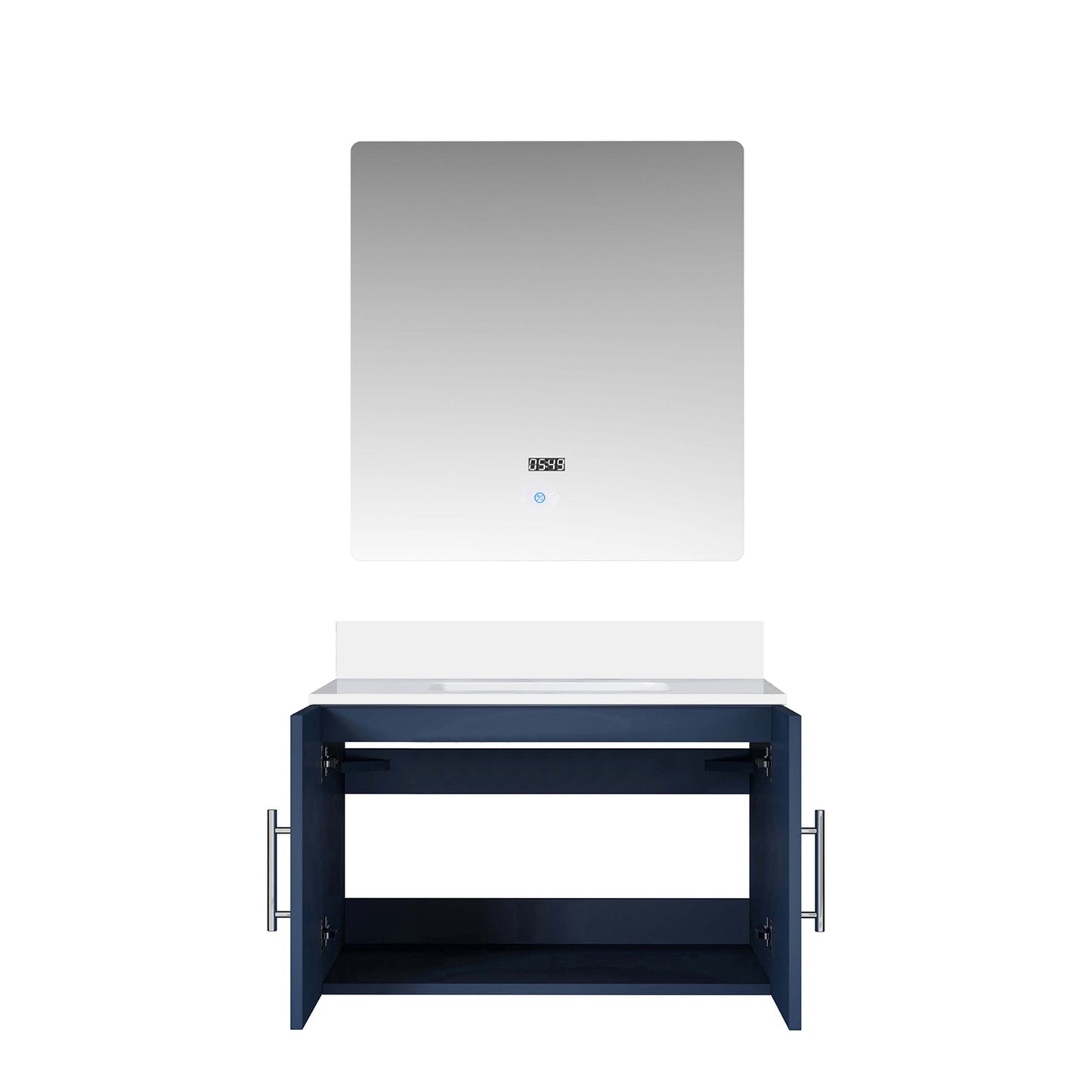 Geneva 30 in. W x 22 in. D Navy Blue Bath Vanity