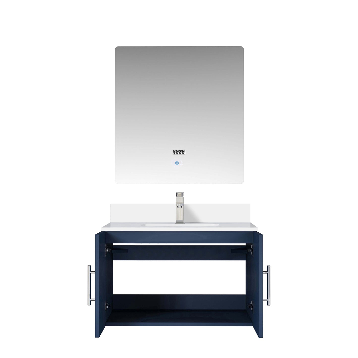 Geneva 30 in. W x 22 in. D Navy Blue Bath Vanity