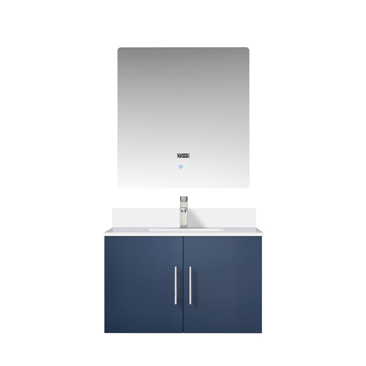 Geneva 30 in. W x 22 in. D Navy Blue Bath Vanity