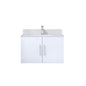 Geneva 30 in. W x 22 in. D Glossy White Bath Vanity