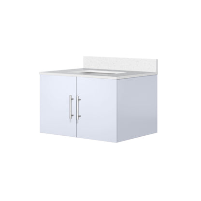 Geneva 30 in. W x 22 in. D Glossy White Bath Vanity