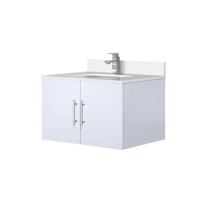 Geneva 30 in. W x 22 in. D Glossy White Bath Vanity