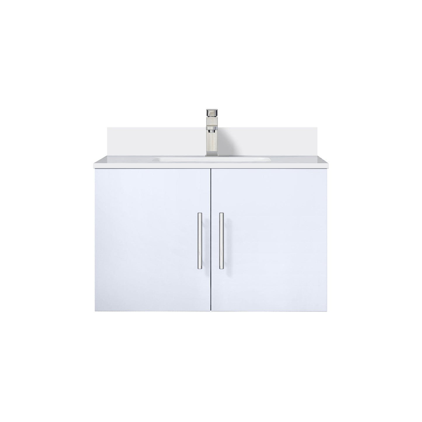 Geneva 30 in. W x 22 in. D Glossy White Bath Vanity