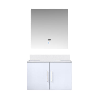 Geneva 30 in. W x 22 in. D Glossy White Bath Vanity