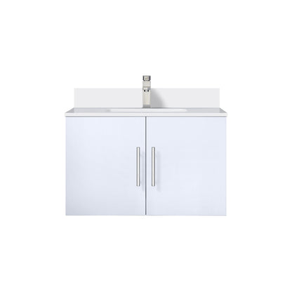 Geneva 30 in. W x 22 in. D Glossy White Bath Vanity