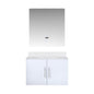 Geneva 30 in. W x 22 in. D Glossy White Bath Vanity