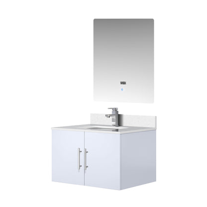 Geneva 30 in. W x 22 in. D Glossy White Bath Vanity
