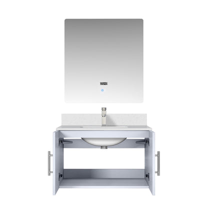 Geneva 30 in. W x 22 in. D Glossy White Bath Vanity
