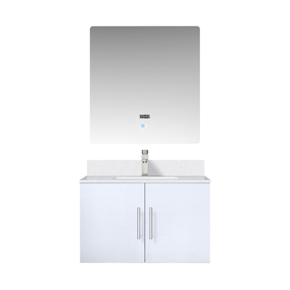 Geneva 30 in. W x 22 in. D Glossy White Bath Vanity