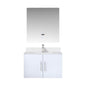 Geneva 30 in. W x 22 in. D Glossy White Bath Vanity