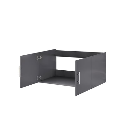 Geneva 36 in. W x 22 in. D Dark Grey Bath Vanity