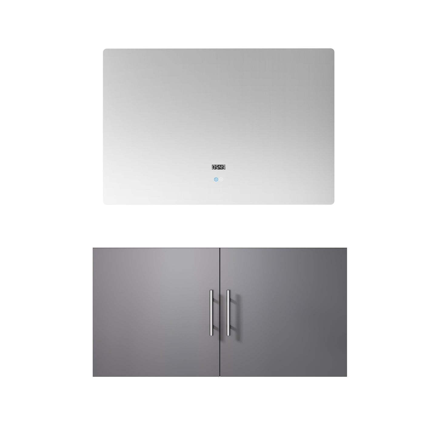 Geneva 36 in. W x 22 in. D Dark Grey Bath Vanity