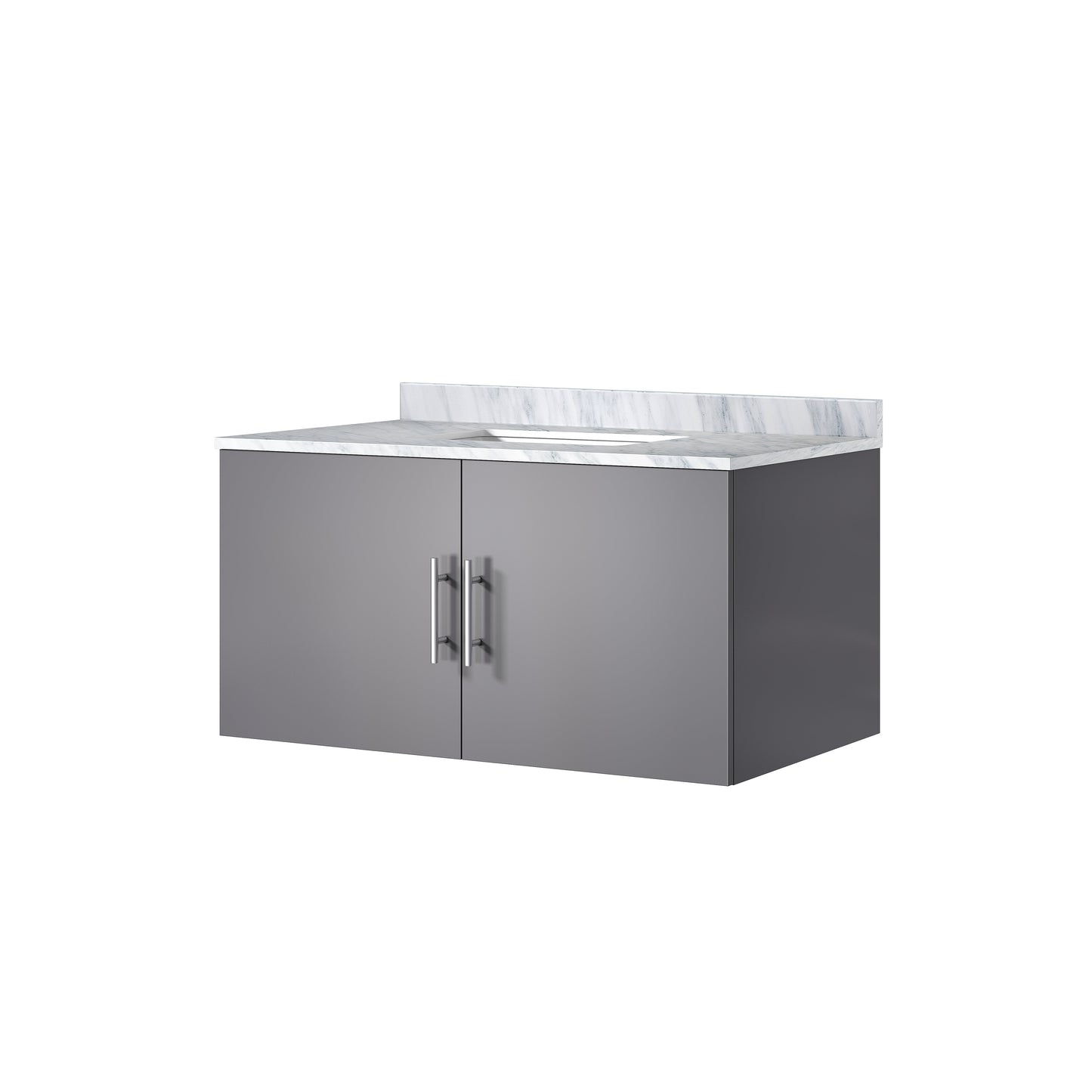 Geneva 36 in. W x 22 in. D Dark Grey Bath Vanity