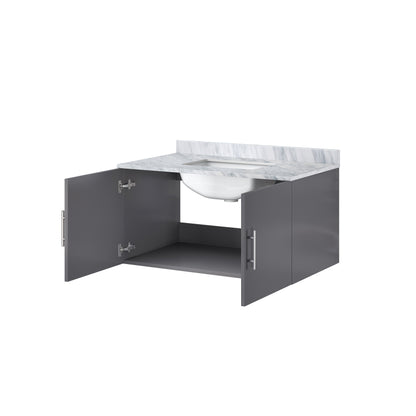 Geneva 36 in. W x 22 in. D Dark Grey Bath Vanity