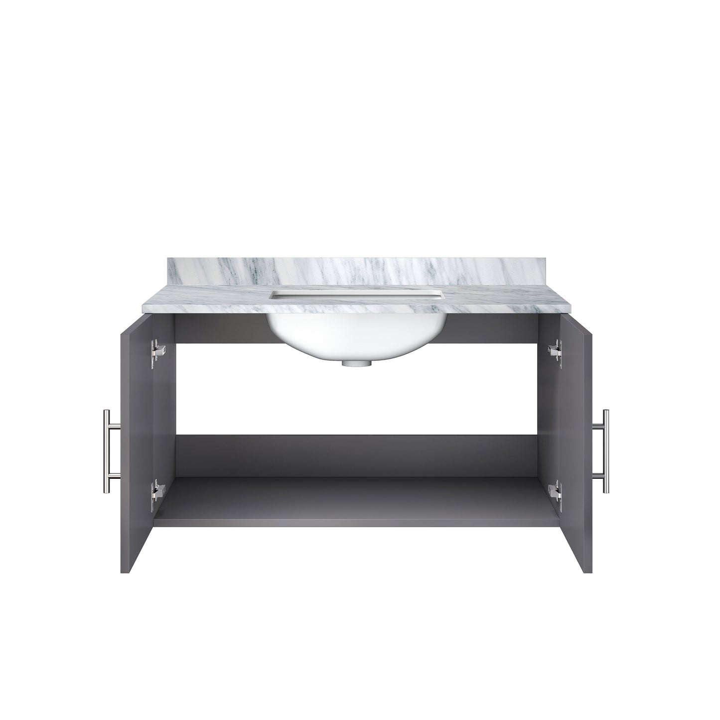 Geneva 36 in. W x 22 in. D Dark Grey Bath Vanity