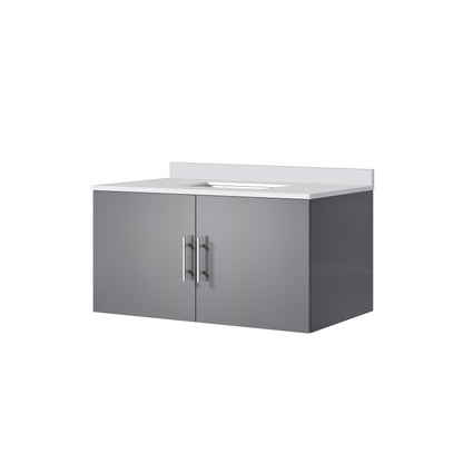 Geneva 36 in. W x 22 in. D Dark Grey Bath Vanity