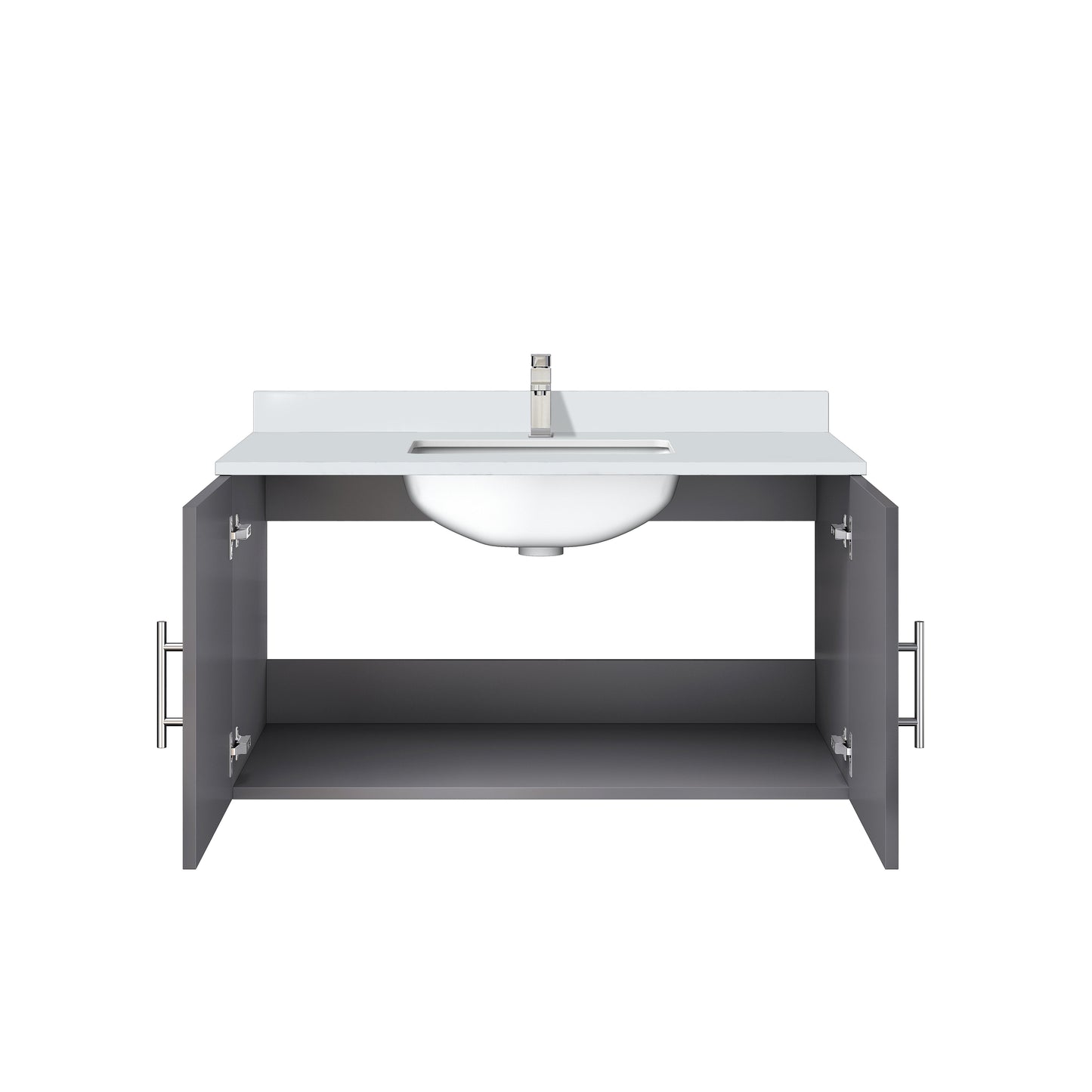 Geneva 36 in. W x 22 in. D Dark Grey Bath Vanity