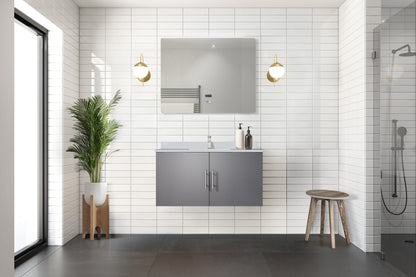 Geneva 36 in. W x 22 in. D Dark Grey Bath Vanity